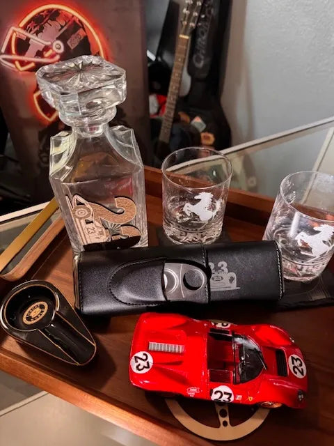Custom Ferrari P4 Whisky and Cigar Set