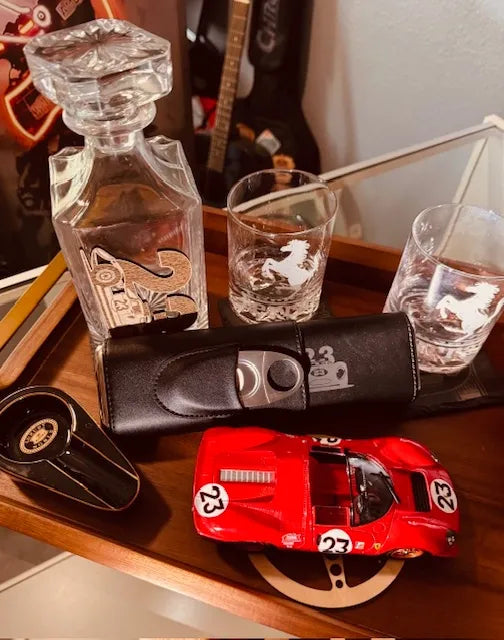 Custom Ferrari P4 Whisky and Cigar Set