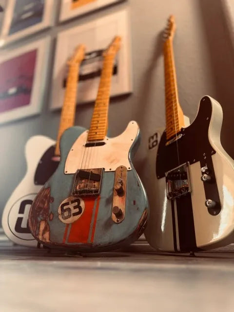 Custom Relic Porsche 1963 901/911 Gulf Edition Guitar