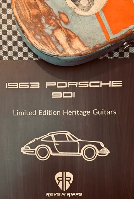 Custom Relic Porsche 1963 901/911 Gulf Edition Guitar