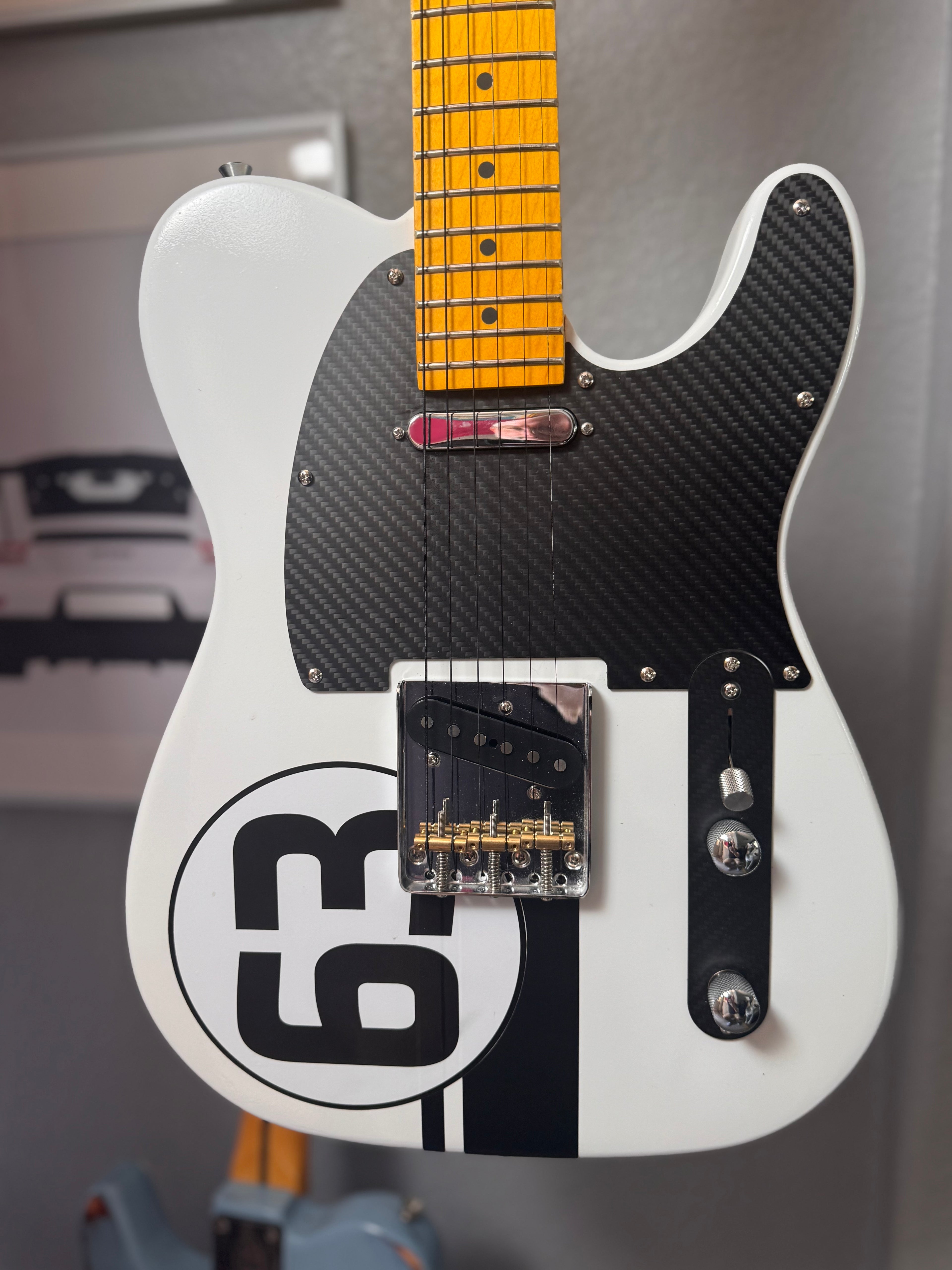 Custom Porsche 1963 901/911 Grand Prix White Guitar