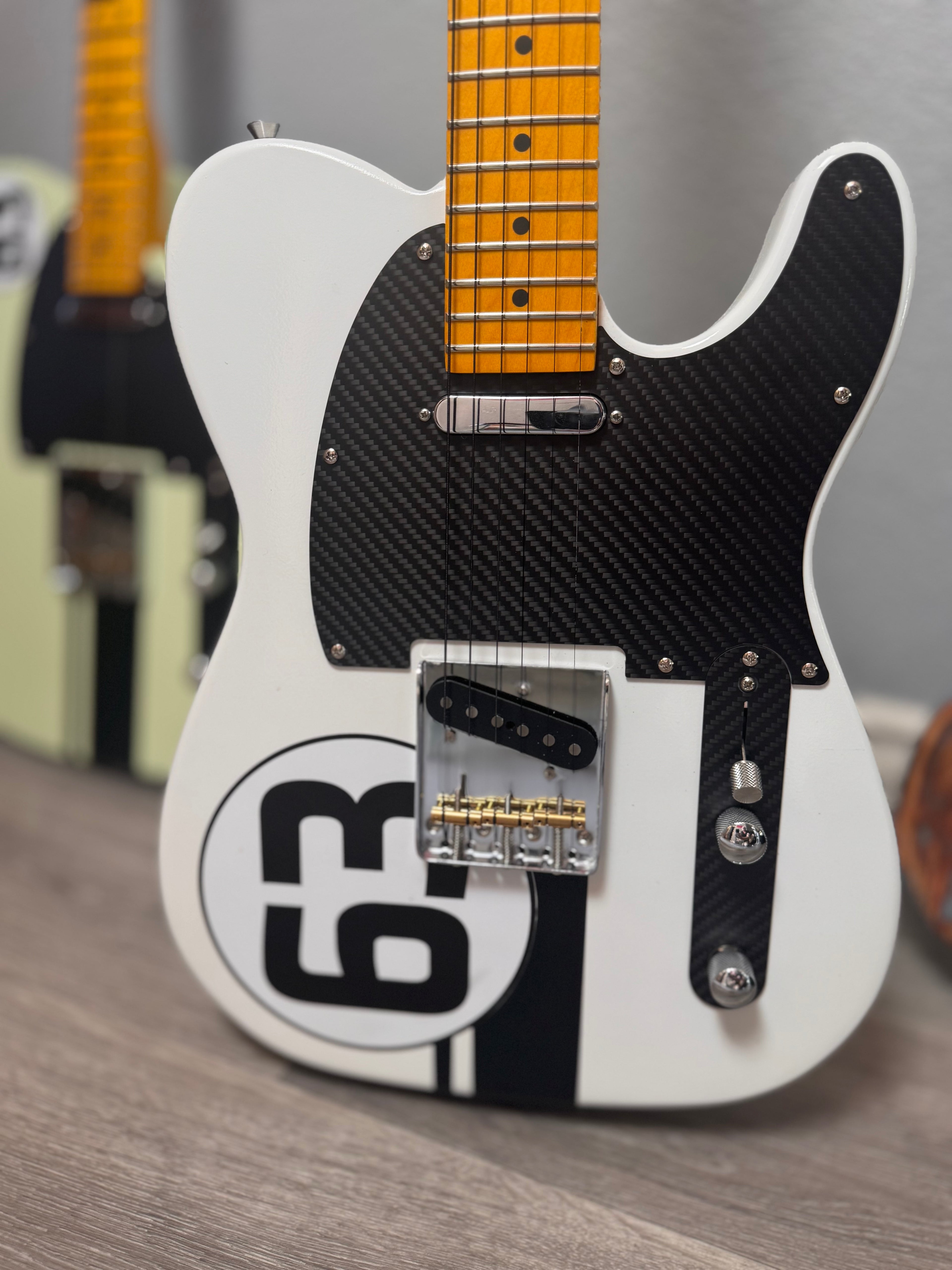 Custom Porsche 1963 901/911 Grand Prix White Guitar