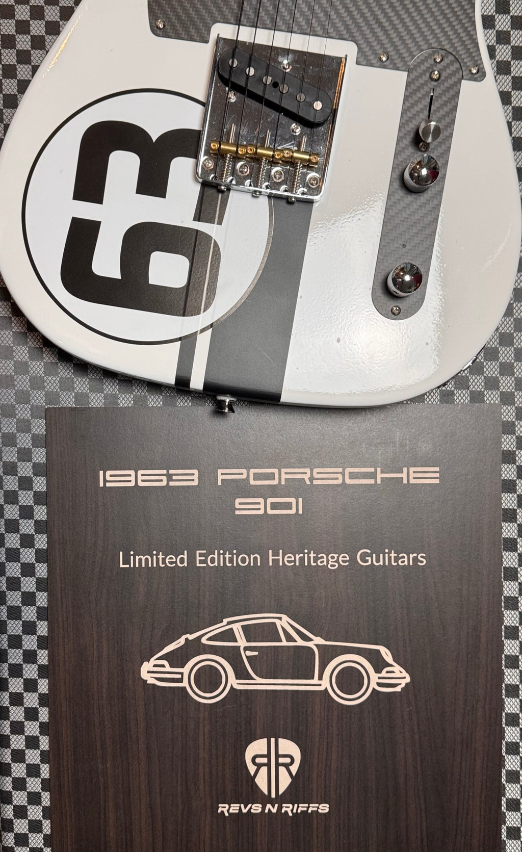 Custom Porsche 1963 901/911 Grand Prix White Guitar
