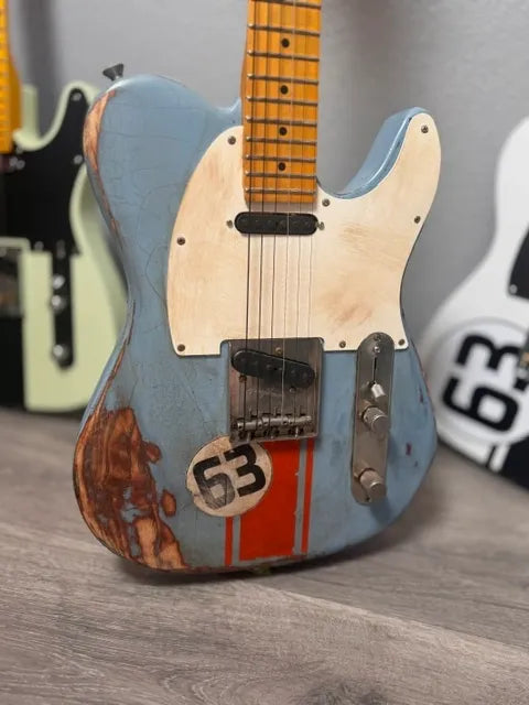 Custom Relic Porsche 1963 901/911 Gulf Edition Guitar